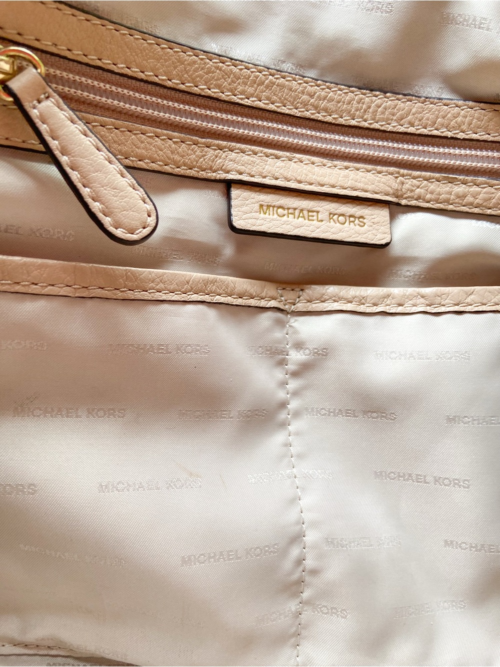 Michael Kors Lauryn Large Hobo Slouchy Bag Pebbled Leather Whipstitch & Tassel - Picture 4 of 15